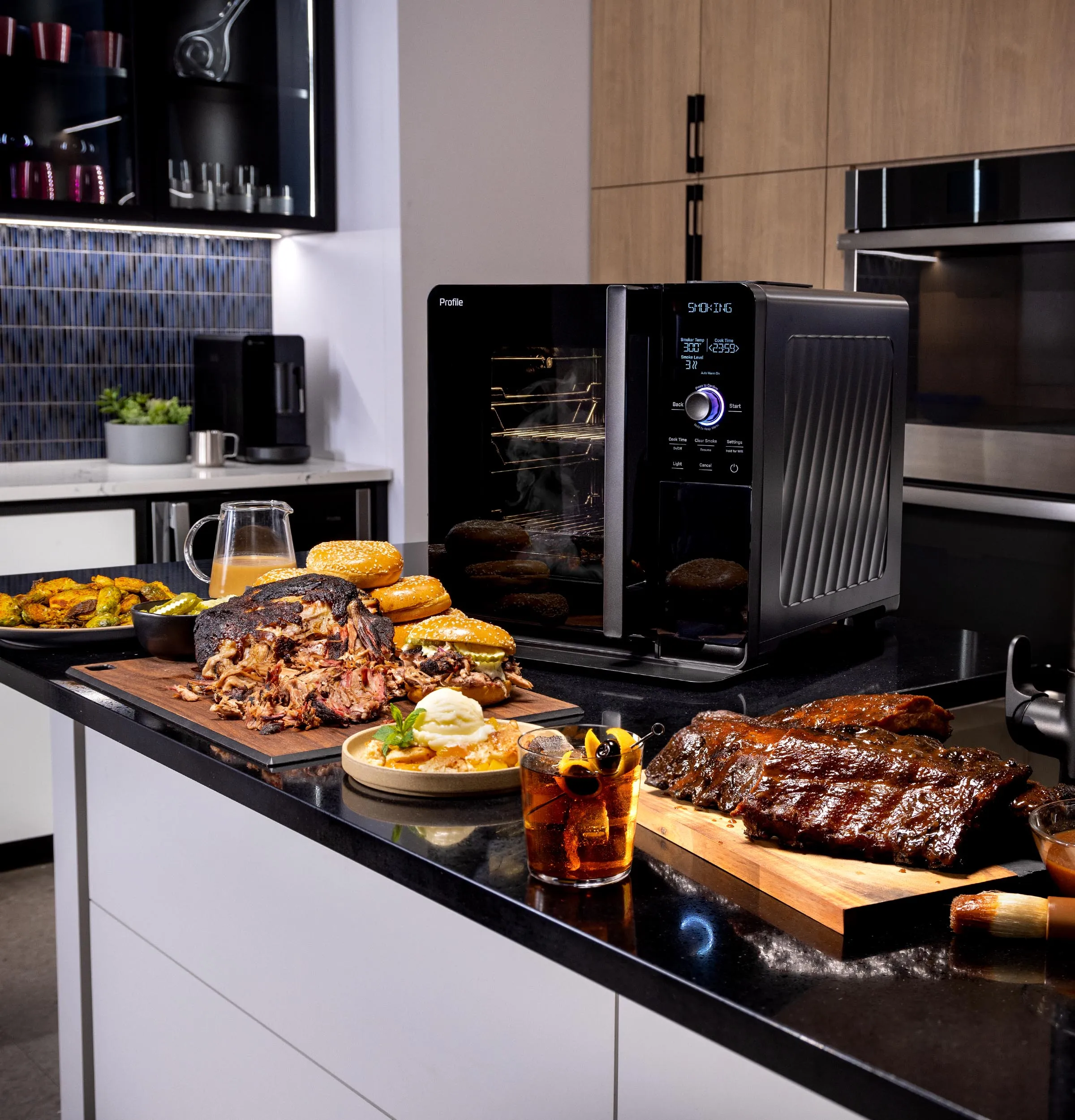 Ge Appliances P9SBAAS6VBB Ge Profile&#8482; Smart Indoor Smoker