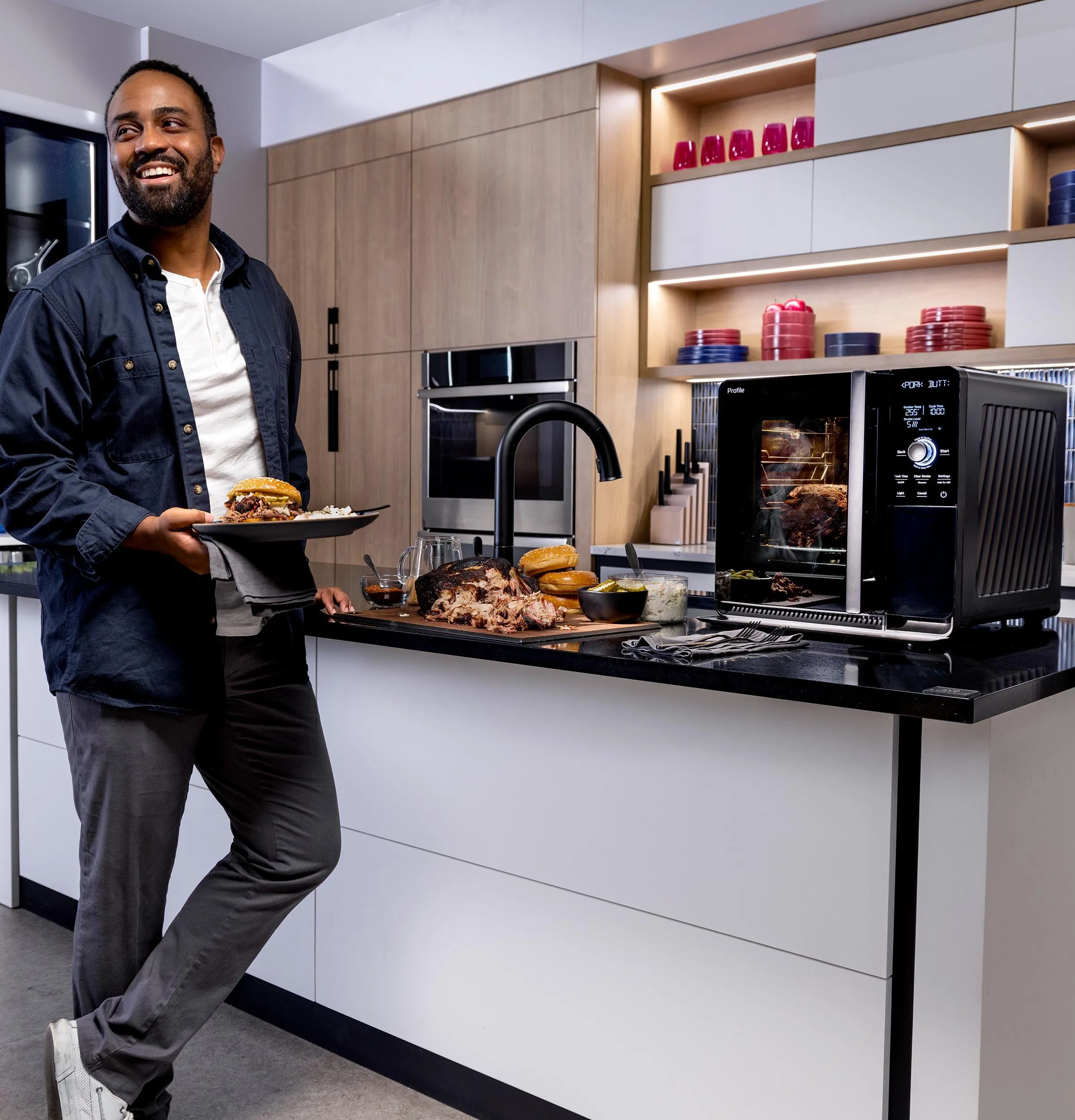 Ge Appliances P9SBAAS6VBB Ge Profile&#8482; Smart Indoor Smoker