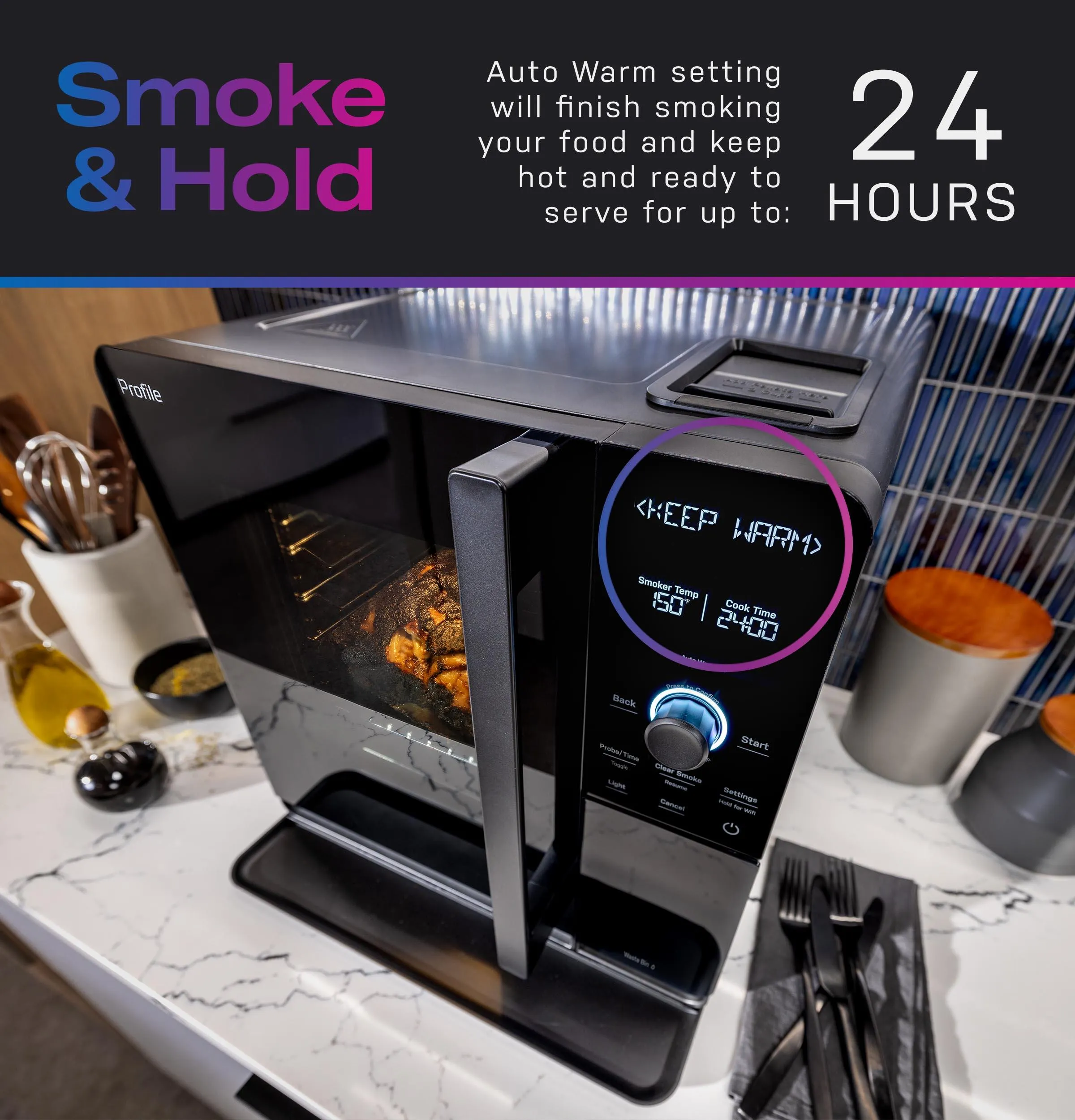 Ge Appliances P9SBAAS6VBB Ge Profile&#8482; Smart Indoor Smoker