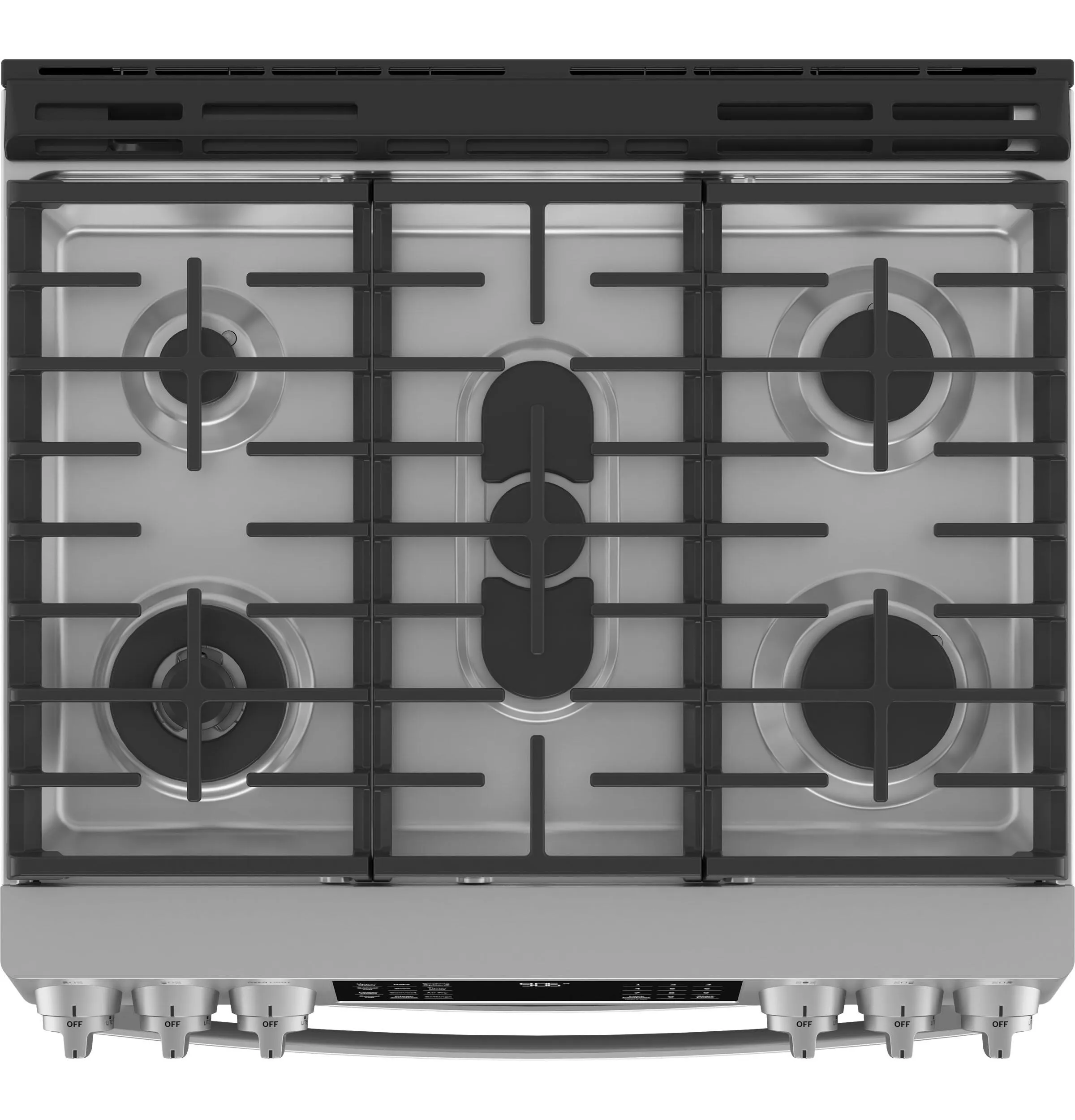 Ge Appliances PGS960YPFS Ge Profile&#8482; 30 Smart Slide-In Front-Control Gas Double Oven Convection Fingerprint Resistant Range