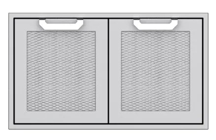 Hestan AGLP36DG Hestan 36 Double Sealed Pantry Storage Doors Aglp - Dark Grey (Custom Color: Pacific Fog)