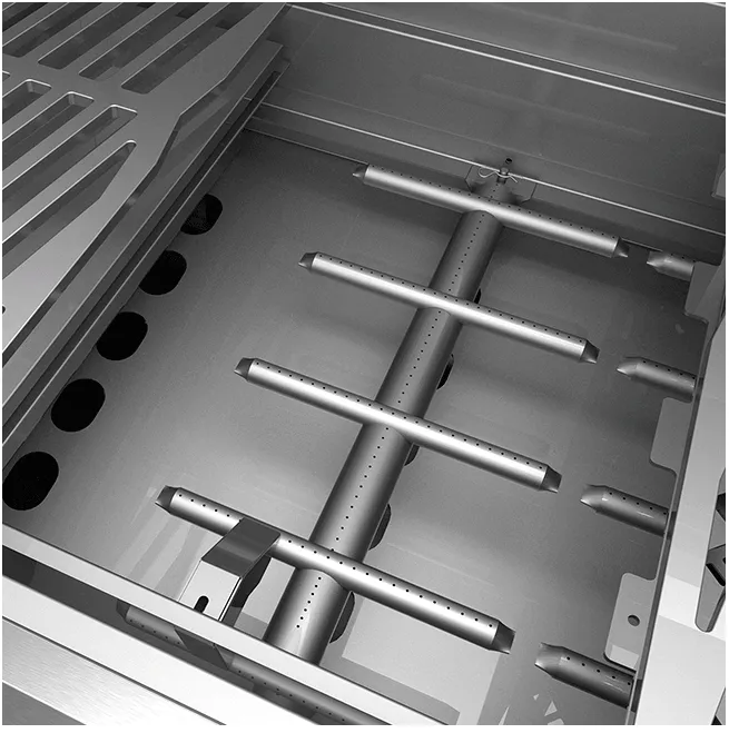 Hestan GABR42CX2LPDG Hestan 42 Liquid Propane Gas Deluxe Freestanding Grill And Cart W/ Double Side Burner Gabr42Cx2 - Dark Grey (Custom Color: Pacific Fog)