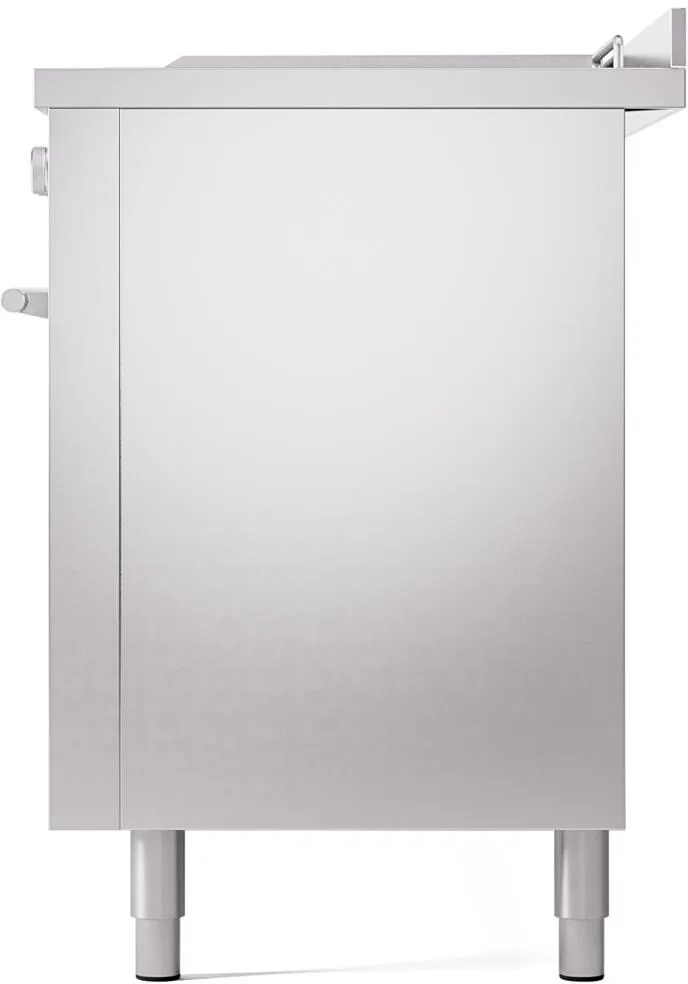 Ilve UP60FSWMPSS Professional Plus Ii 60 Inch Dual Fuel Natural Gas Freestanding Range In Stainless Steel With Trim
