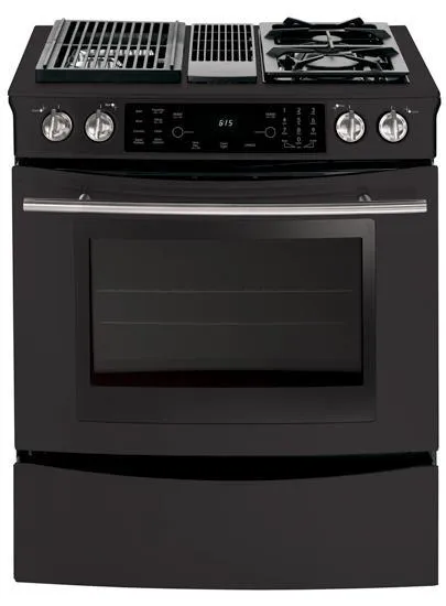 Jennair JDS9860BDB 30 Modular Downdraft Slide-In Dual Fuel Range With Convection