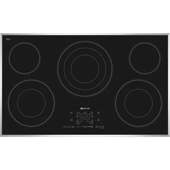Jennair JEC4536BS 36-Inch Electric Radiant Cooktop With Glass-Touch Electronic Controls
