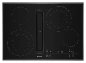 Jennair JED4430GB Black Floating Glass 30 Jx3 Electric Downdraft Cooktop With Glass-Touch Electronic Controls Black
