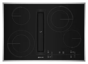 Jennair JED4430GS Euro-Style 30 Jx3 Electric Downdraft Cooktop With Glass-Touch Electronic Controls Stainless Steel