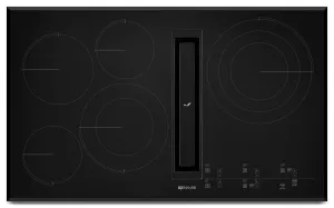 Jennair JED4536GB Black Floating Glass 36 Jx3 Electric Downdraft Cooktop With Glass-Touch Electronic Controls Black
