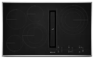 Jennair JED4536GS Euro-Style 36 Jx3 Electric Downdraft Cooktop With Glass-Touch Electronic Controls Stainless Steel