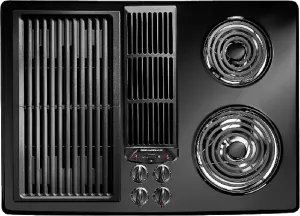 Jennair JED8130ADB Designer Line Modular Electric Downdraft Cooktop. 30