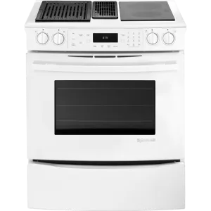 Jennair JES9750CAW Slide-In Modular Electric Downdraft Range. 30