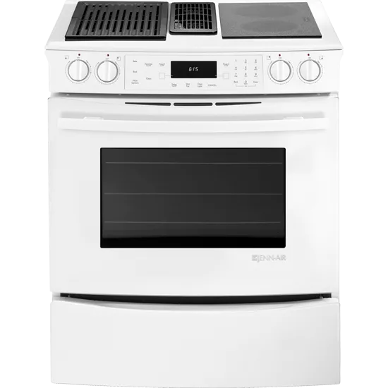 Jennair JES9750CAW Slide-In Modular Electric Downdraft Range. 30