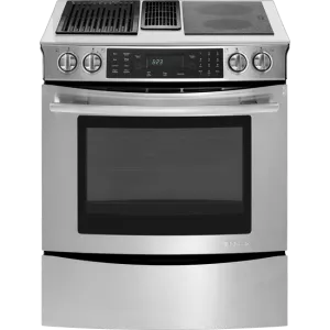 Jennair JES9860CAS Slide-In Modular Electric Downdraft Range With Convection. 30