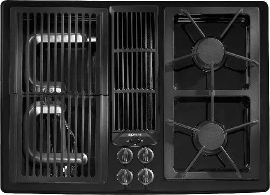 Jennair JGD8130ADB Designer Line Modular Gas Downdraft Cooktop. 30