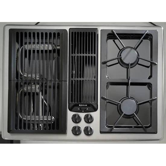 Jennair JGD8130ADB Designer Line Modular Gas Downdraft Cooktop. 30