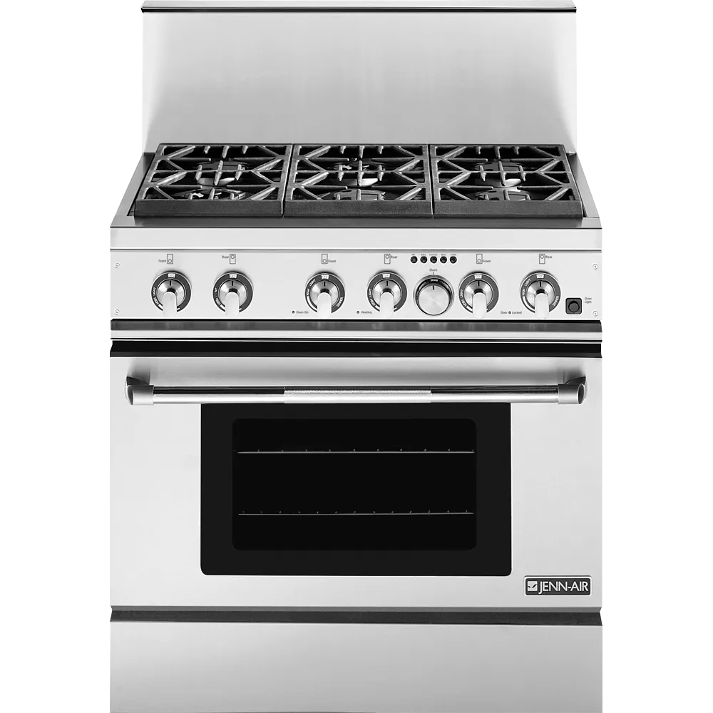 Jennair PRD3630NP 36 Pro-Style Dual-Fuel Range With Convection Ranges Jenn-Air