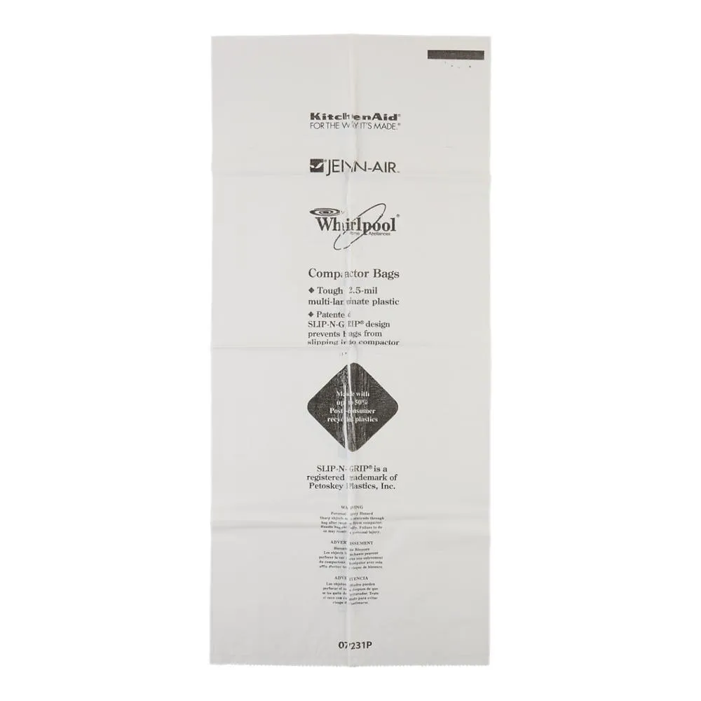 Jennair W10165293RB 60 Pack-Plastic Compactor Bags-18 Models