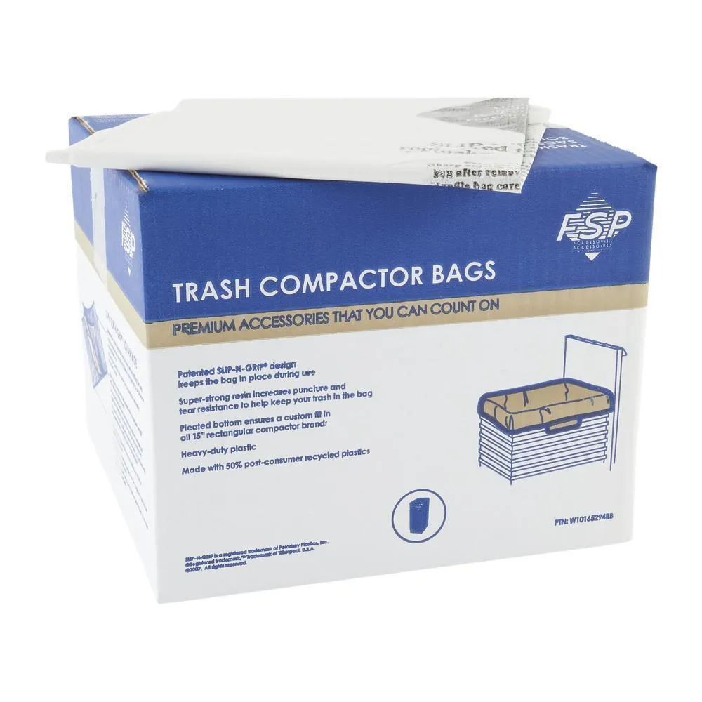 Jennair W10165294RB 60 Pack-Plastic Compactor Bags-15 Models