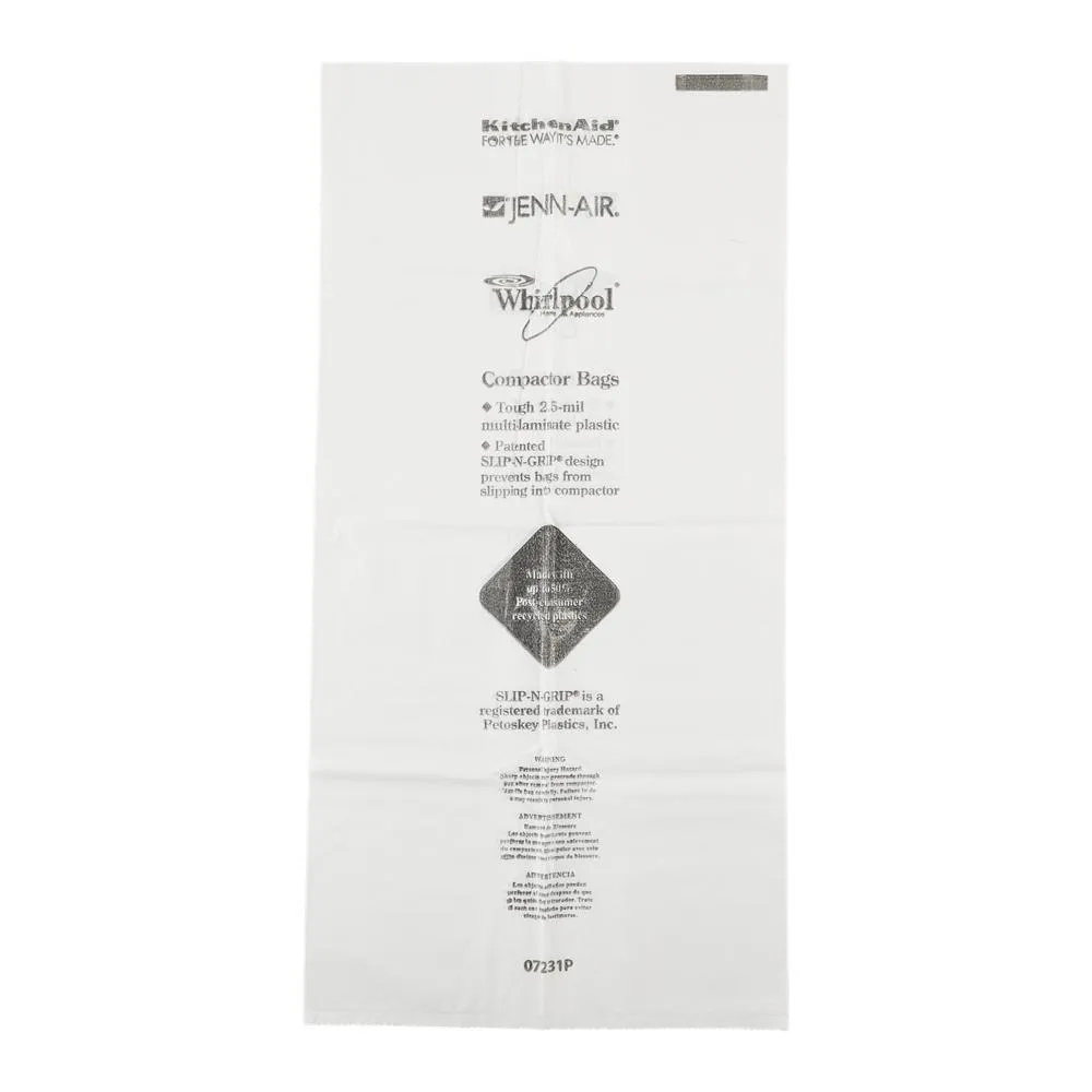 Jennair W10165294RB 60 Pack-Plastic Compactor Bags-15 Models
