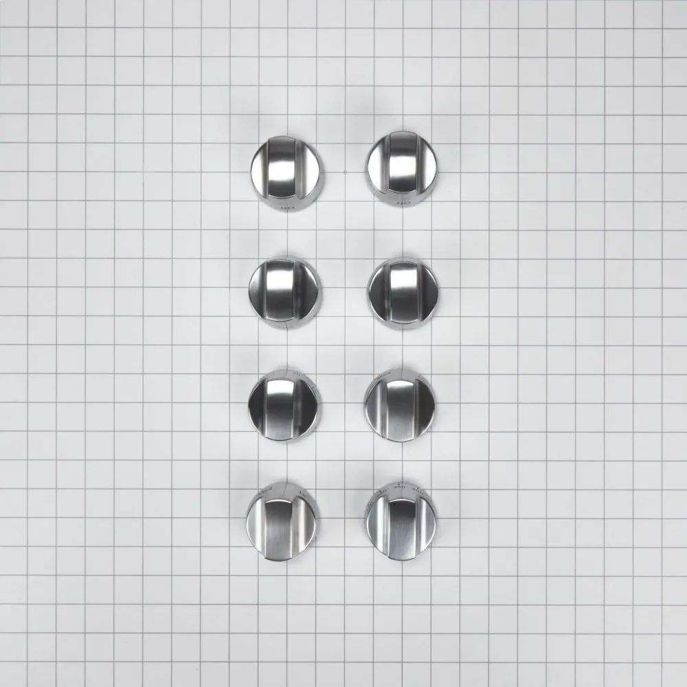 Kitchenaid W10231704 Cooktop Burner Control Knob Kit. Stainless Steel - Other