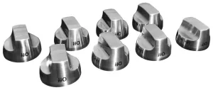 Kitchenaid W10231704 Cooktop Burner Control Knob Kit. Stainless Steel - Other