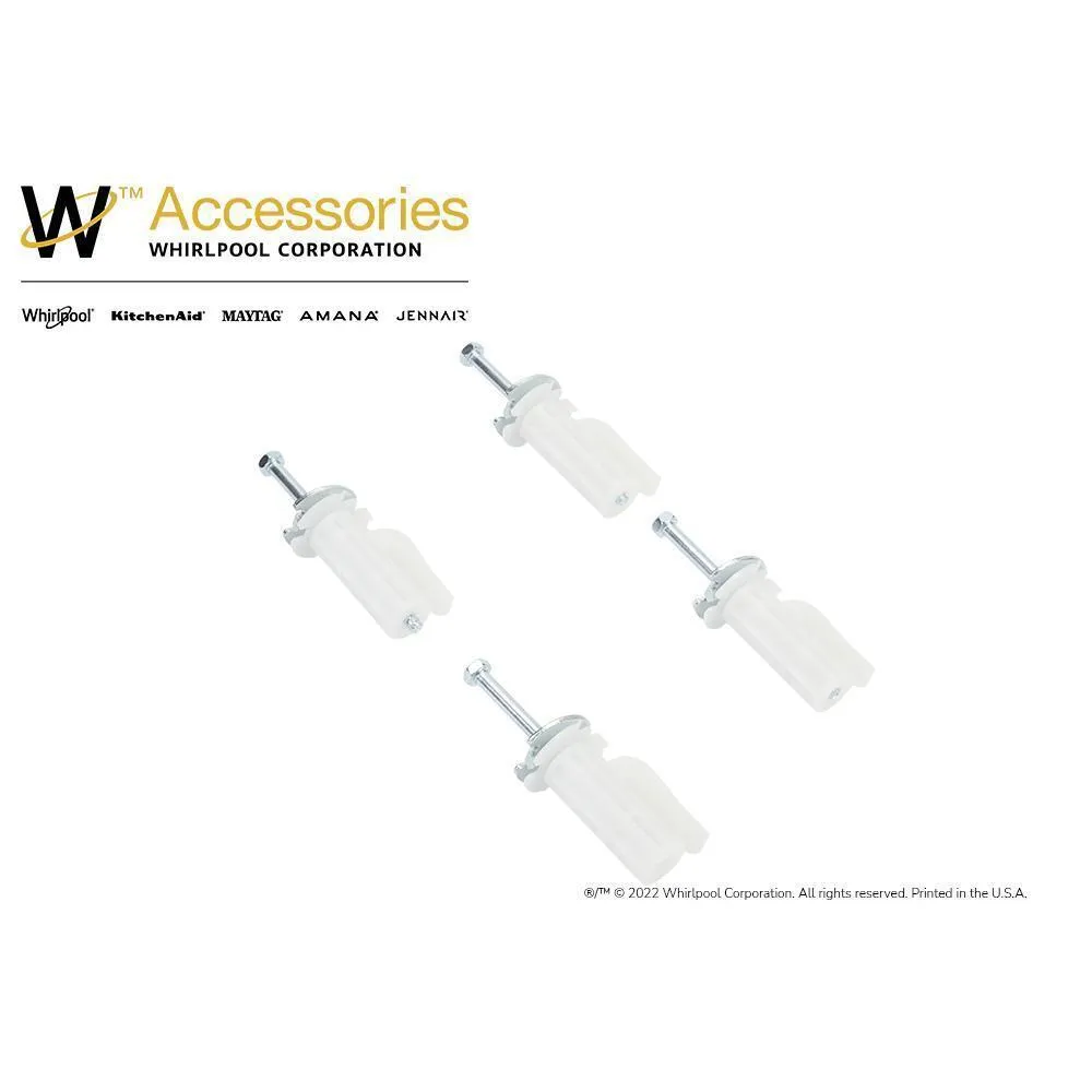 Kitchenaid W10763471 Washer Shipping Bolt Kit. White