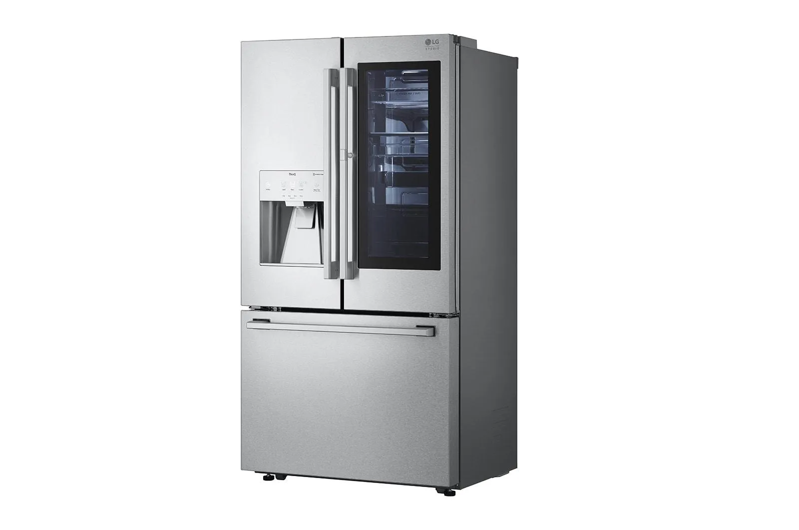 Lg SRFVC2416S Lg Studio 24 Cu. Ft. Smart Instaview Door-In-Door Large Capacity Counter-Depth Refrigerator With Craft Ice&#8482; Maker