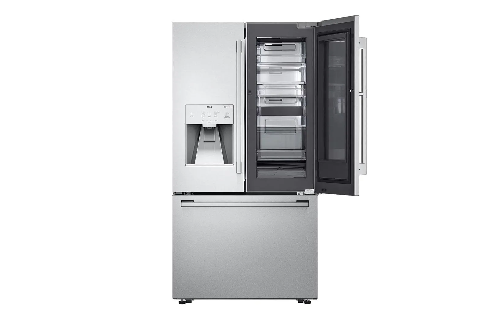 Lg SRFVC2416S Lg Studio 24 Cu. Ft. Smart Instaview Door-In-Door Large Capacity Counter-Depth Refrigerator With Craft Ice&#8482; Maker