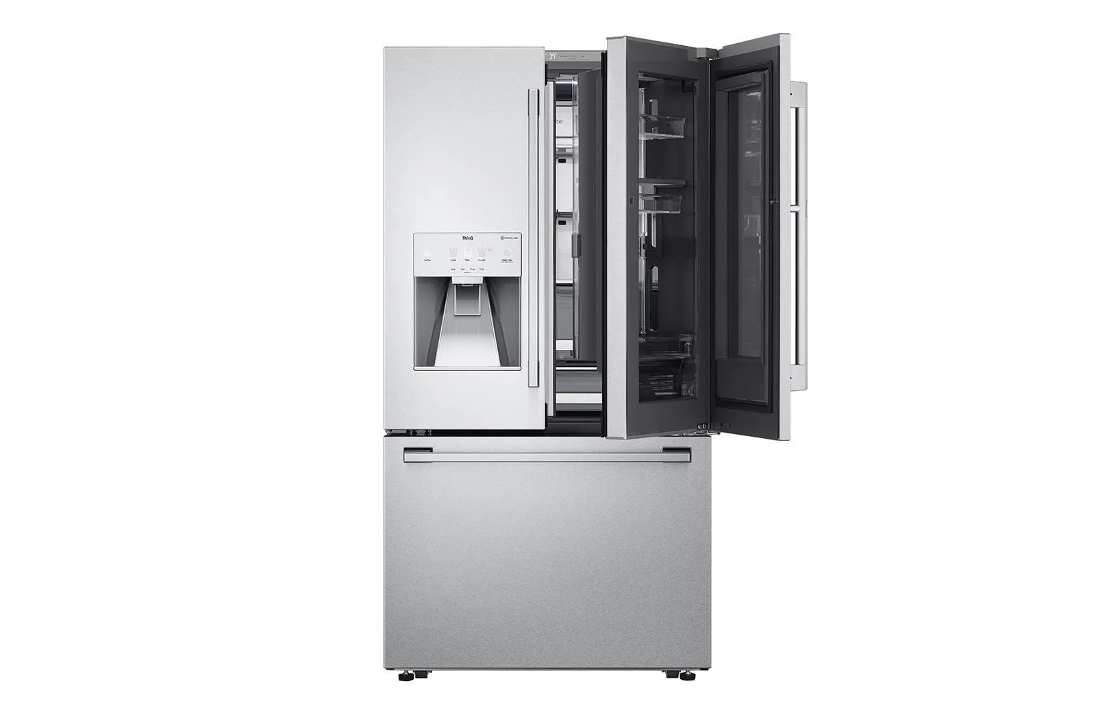 Lg SRFVC2416S Lg Studio 24 Cu. Ft. Smart Instaview Door-In-Door Large Capacity Counter-Depth Refrigerator With Craft Ice&#8482; Maker