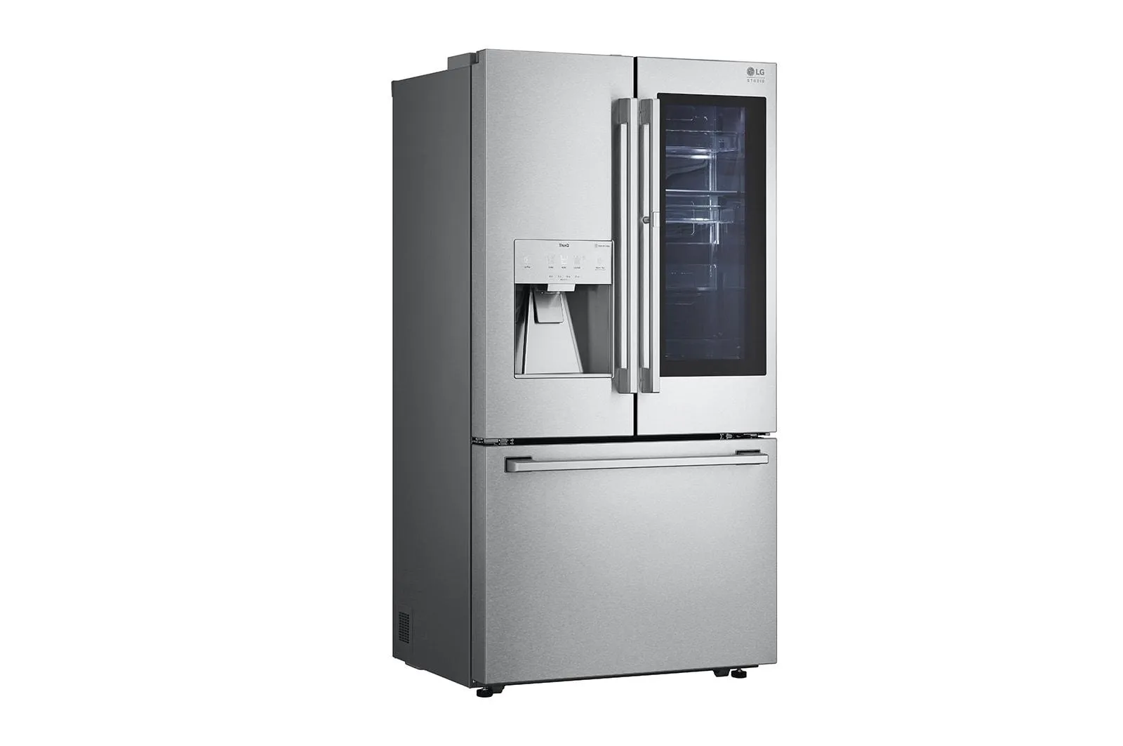 Lg SRFVC2416S Lg Studio 24 Cu. Ft. Smart Instaview Door-In-Door Large Capacity Counter-Depth Refrigerator With Craft Ice&#8482; Maker