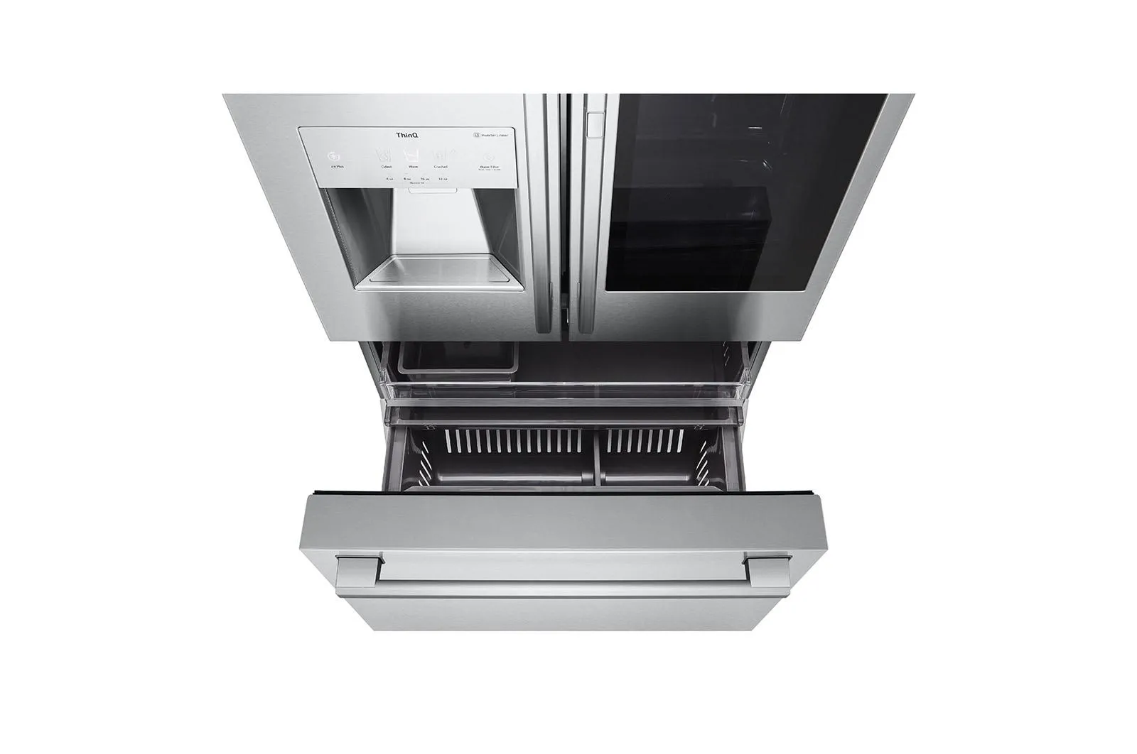 Lg SRFVC2416S Lg Studio 24 Cu. Ft. Smart Instaview Door-In-Door Large Capacity Counter-Depth Refrigerator With Craft Ice&#8482; Maker