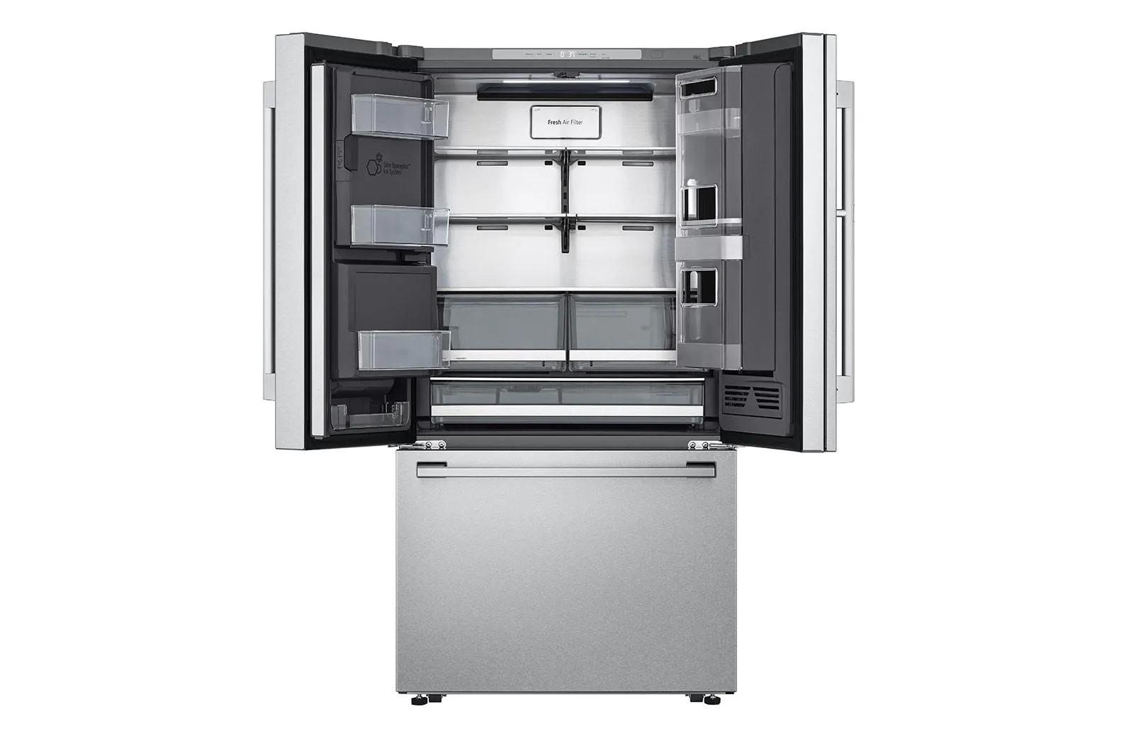 Lg SRFVC2416S Lg Studio 24 Cu. Ft. Smart Instaview Door-In-Door Large Capacity Counter-Depth Refrigerator With Craft Ice&#8482; Maker