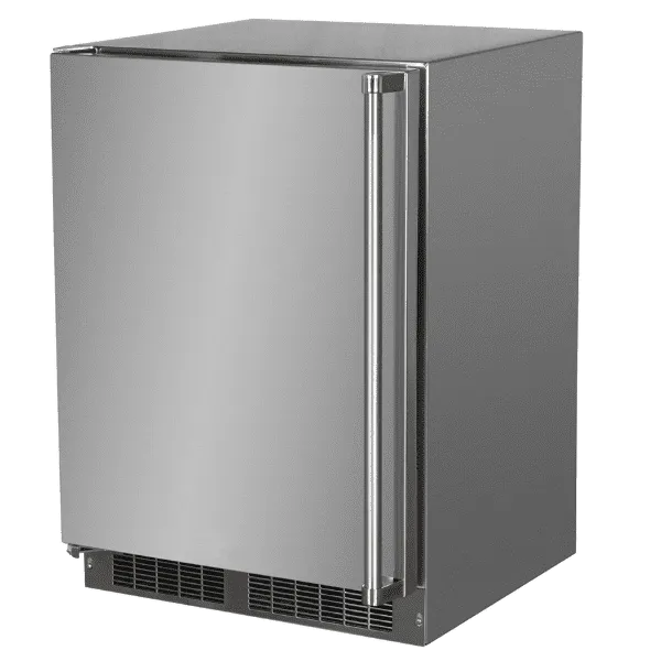 Marvel MORE224SS51A 24-In Outdoor Built-In Refrigerator With Door Storage And Maxstore Bin With Door Style - Stainless Steel. Door Swing - Left