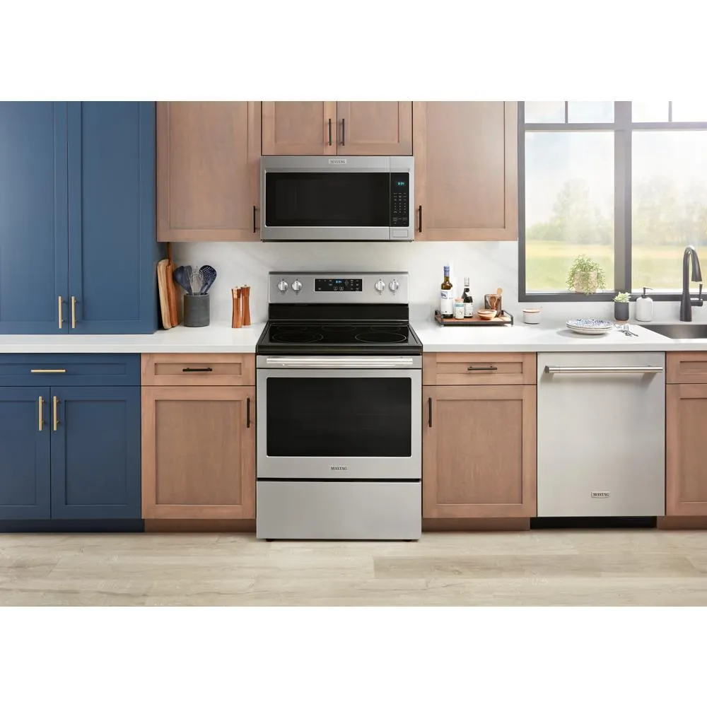 Maytag MER4800PZ 30-Inch Wide Electric Range With Steam Clean - 5.3 Cu. Ft.