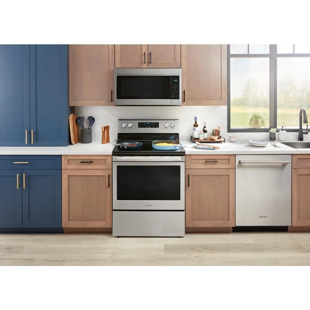 Maytag MER4800PZ 30-Inch Wide Electric Range With Steam Clean - 5.3 Cu. Ft.