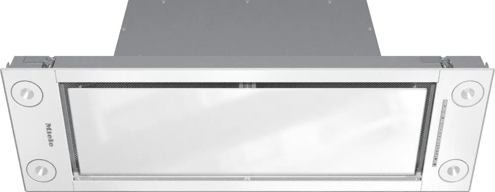Miele DA2698 White Insert Ventilation Hood With Energy-Efficient Led Lighting And Backlit Controls For Easy Use.
