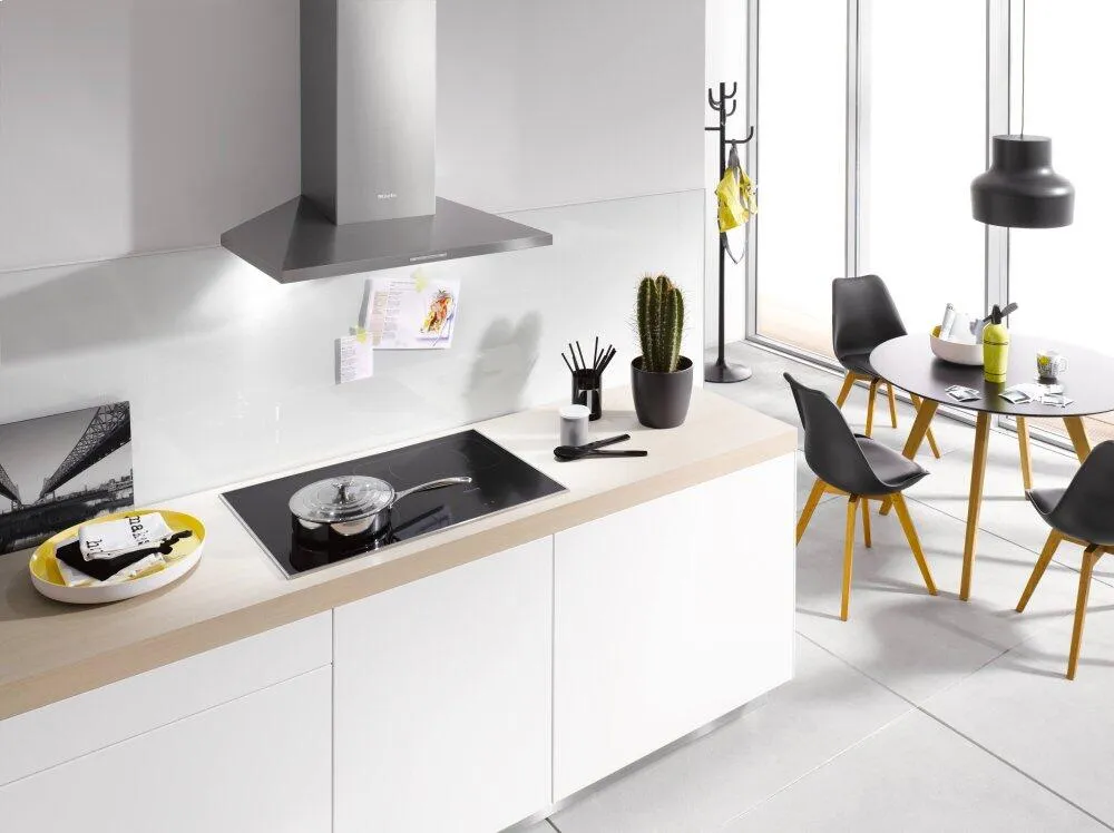 Miele DA3987 Stainless Steel Wall Ventilation Hood With Energy-Efficient Led Lighting And Backlit Controls For Easy Use