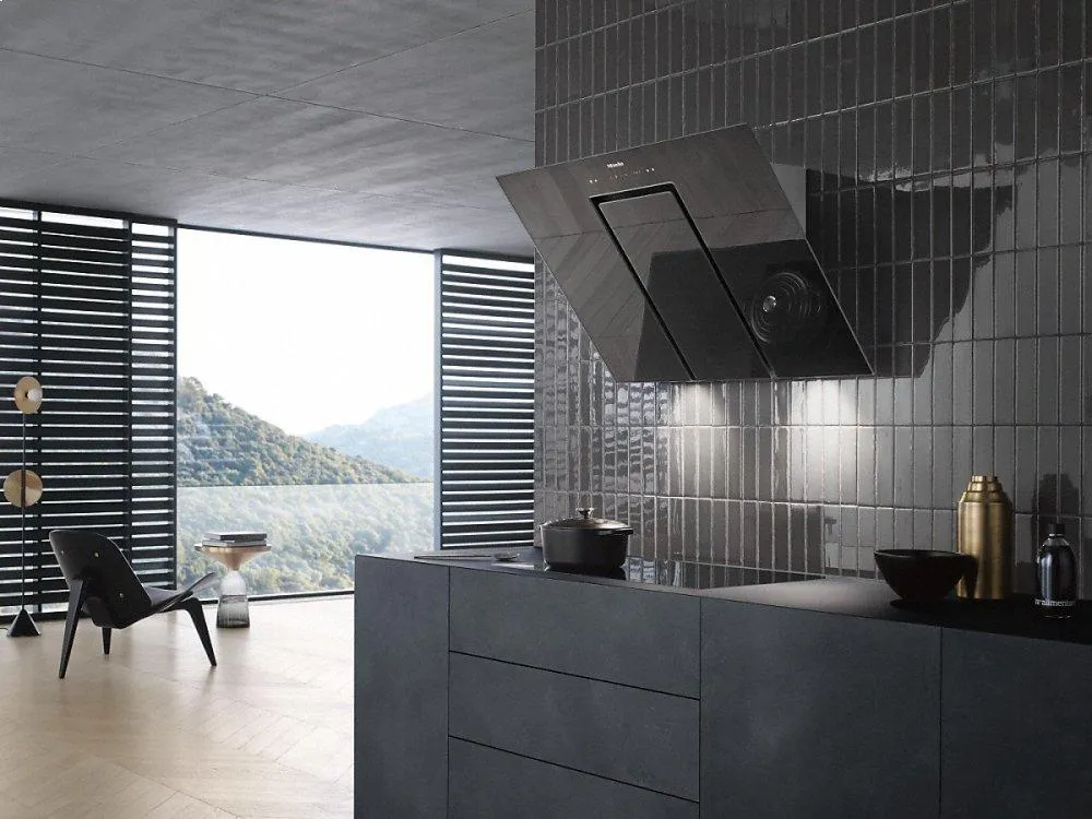 Miele DA6498W GRAPHITE GREY Da 6498 W Pure Wall Ventilation Hood With Energy-Efficient Led Lighting And Touch Controls For Simple Operation.