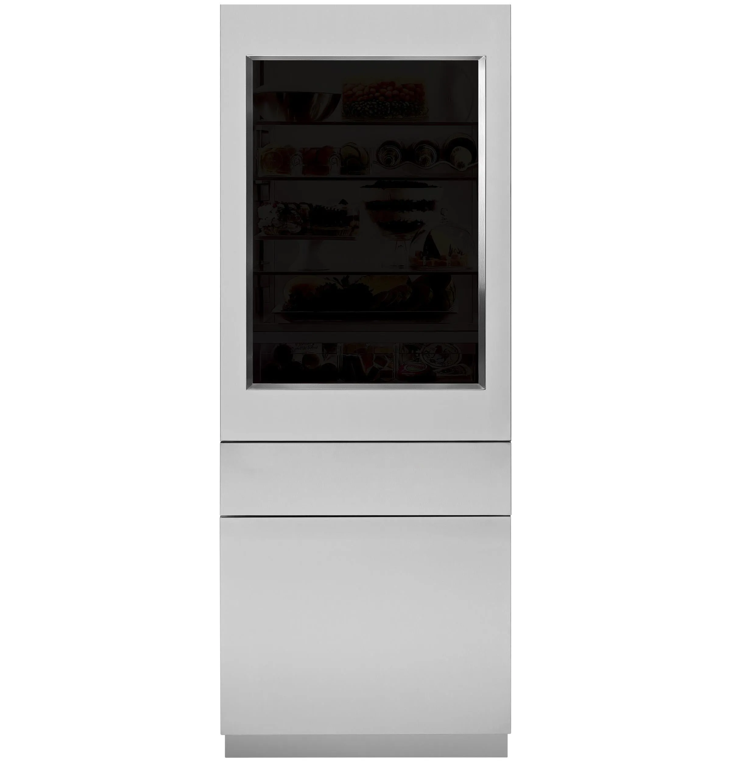 Monogram ZKGSN844NRH 30 Integrated Refer Ss Glass Door Panel. 84 Opening -3/4 . Rh