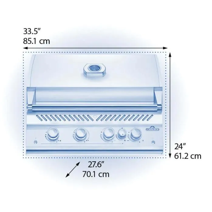 Napoleon Bbq BIG32RBNSS1 Built-In 700 Series 32 With Infrared Rear Burner . Natural Gas. Stainless Steel