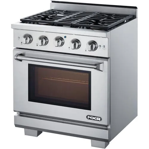 Nxr Ranges AK3001LP 30-In. Culinary Series Professional Style Lp Gas Range In Stainless Steel