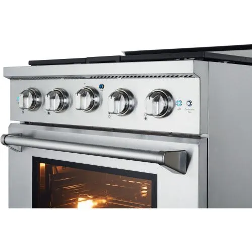 Nxr Ranges AK3001LP 30-In. Culinary Series Professional Style Lp Gas Range In Stainless Steel