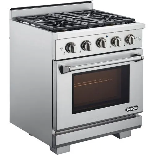 Nxr Ranges AK3001LP 30-In. Culinary Series Professional Style Lp Gas Range In Stainless Steel
