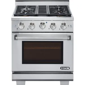 Nxr Ranges AK3001LP 30-In. Culinary Series Professional Style Lp Gas Range In Stainless Steel