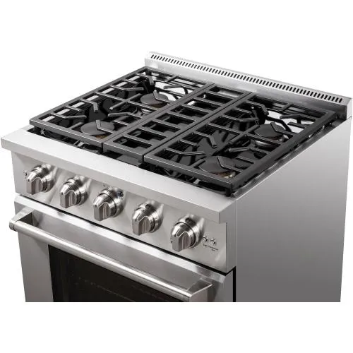 Nxr Ranges AKD3001 30-In. Culinary Series Professional Style Gas And Electric Dual Fuel Range. Stainless Steel