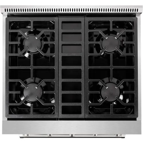Nxr Ranges AKD3001 30-In. Culinary Series Professional Style Gas And Electric Dual Fuel Range. Stainless Steel