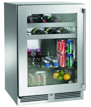 Perlick HP24CO43L 24Outdoor Dual-Zone Refrigerator/Wine Reserve