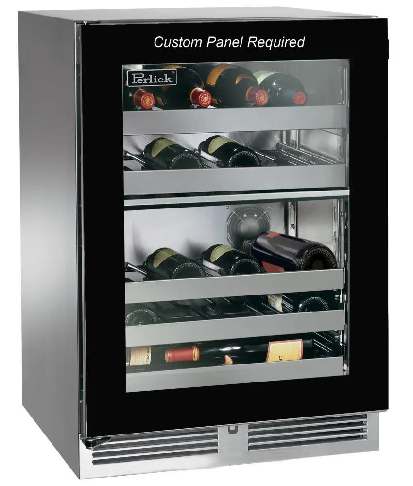 Perlick HP24DO44R 24Outdoor Dual-Zone Wine Reserve