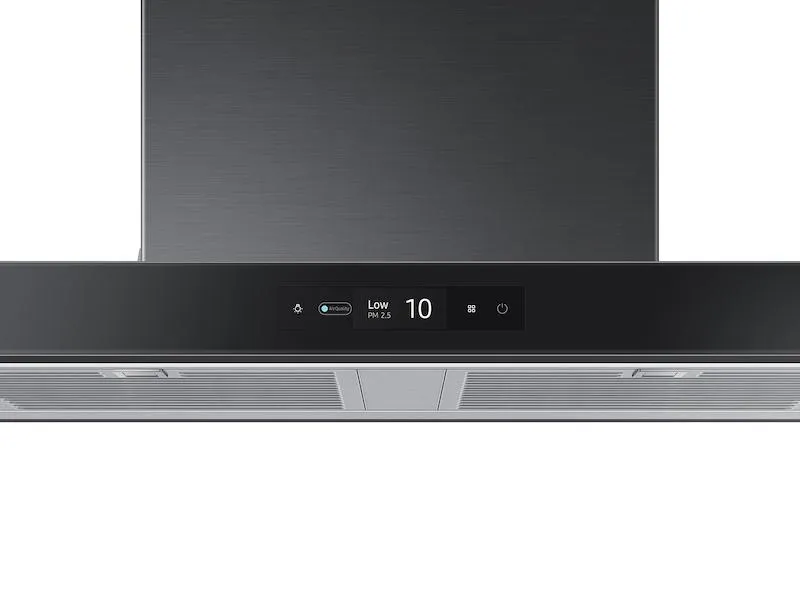Samsung NK30CB700W33 30 Bespoke Smart Wall Mount Hood With Lcd Display In Clean Deep Charcoal
