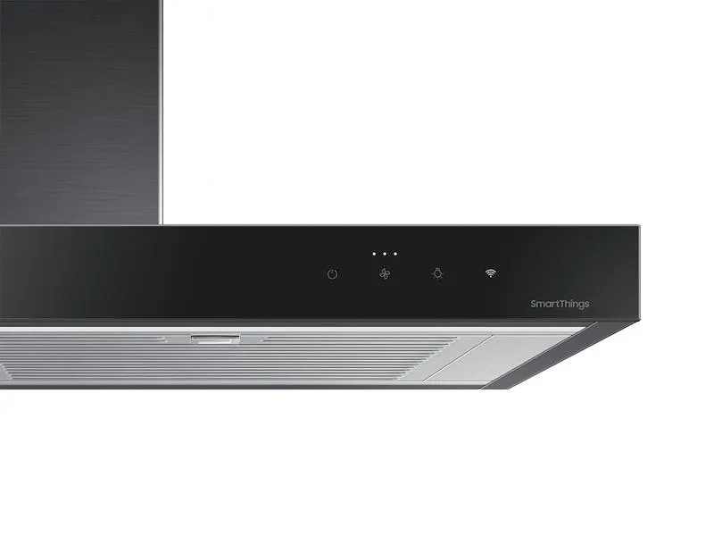Samsung NK36CB600W33 36 Bespoke Smart Wall Mount Hood In Clean Deep Charcoal